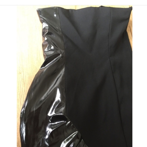 ★Org.$2480 Paris Runway Collection Piece JIL SANDER Wool Strapless Dress Black36 - Picture 9 of 15